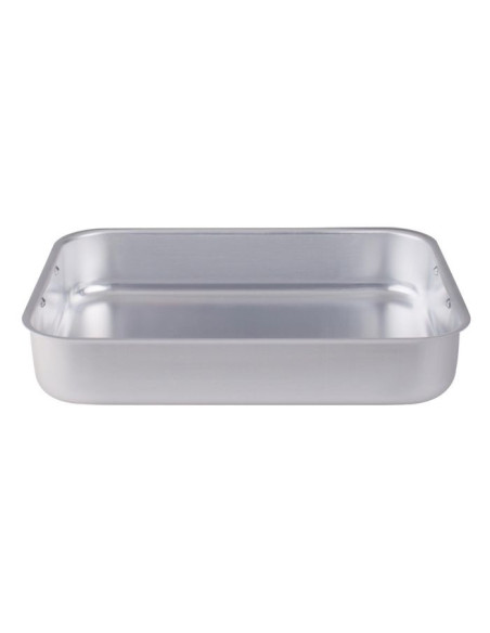 Bandeja rectangular para asar con acabado mate y esquinas redondeadas, sin tapa, tamaño 32 x 23 cm