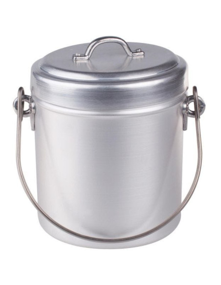 Olla para leche con tapa y acabado mate, diámetro 12 cm