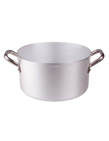 Cacerola alta con asas de acero inoxidable de 2 mm, diámetro 20 cm