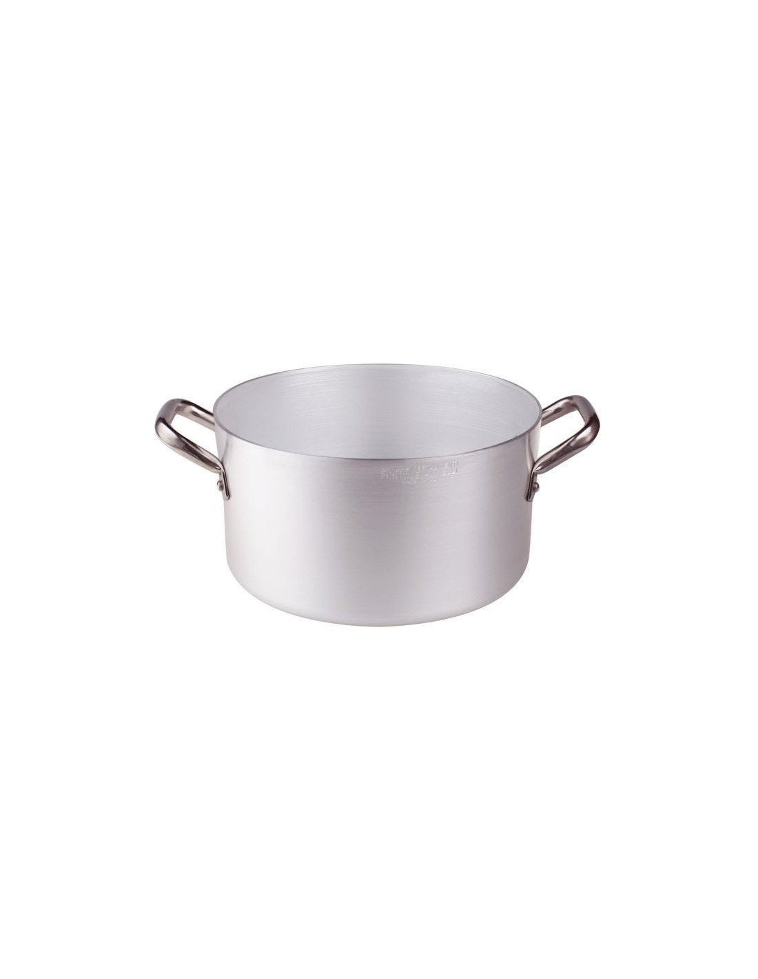 Cacerola alta con asas de acero inoxidable de 2 mm, diámetro 16 cm.
