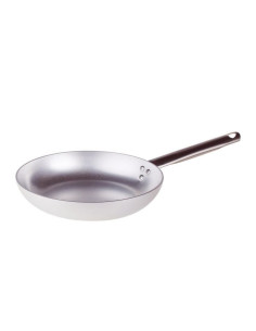 Sartén de aluminio de 3 mm con asa y bajo nivel de calor, 36 cm de diámetro