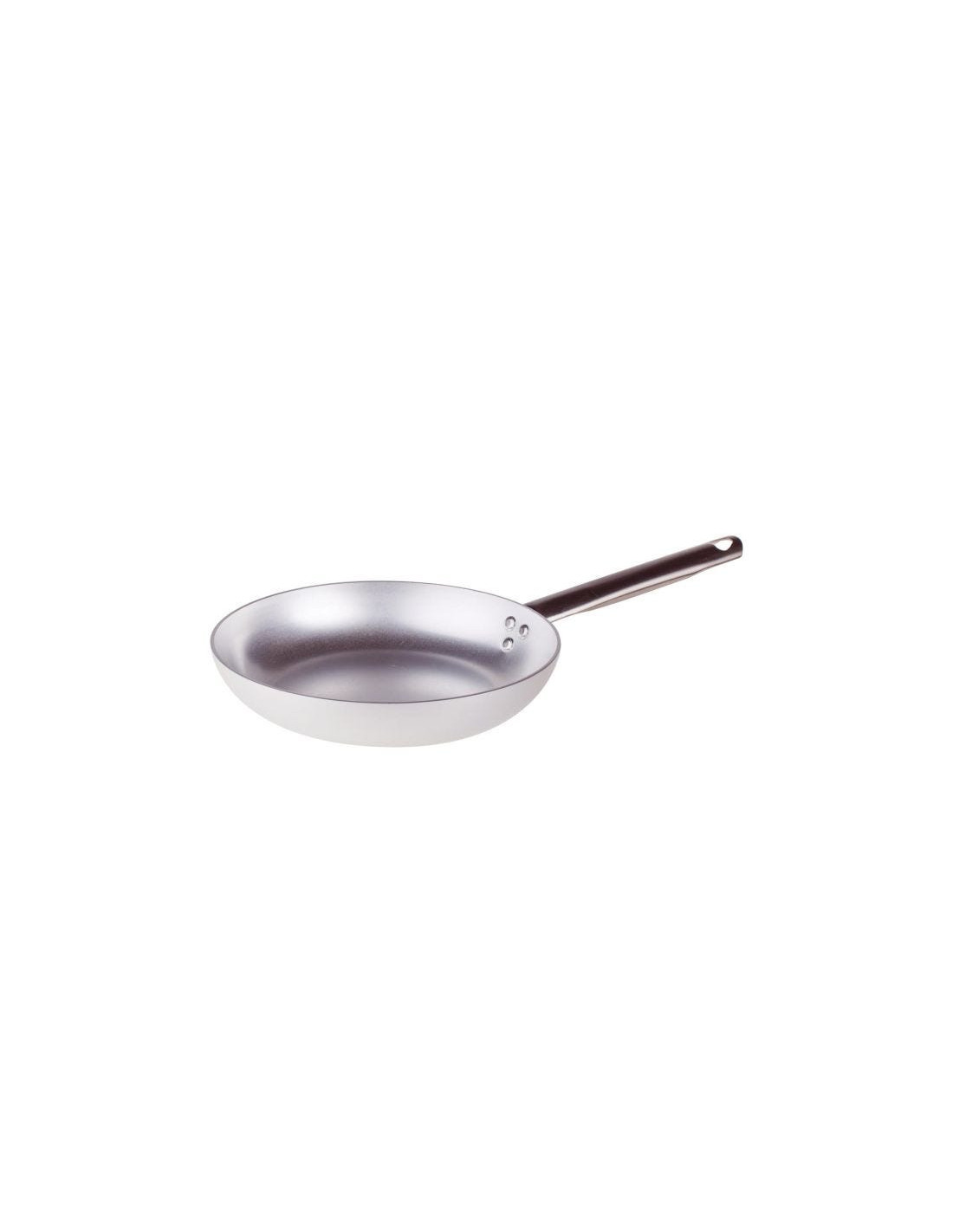 Sartén de aluminio de 3 mm con asa y bajo nivel de calor, 36 cm de diámetro
