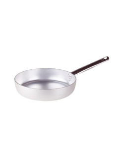 Sartén recta de aluminio de 3 mm con asa, 24 cm de diámetro