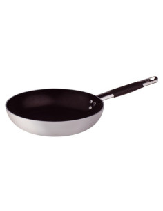 Sartén baja de aluminio antiadherente de 3 mm con mango frío, diámetro 24 cm