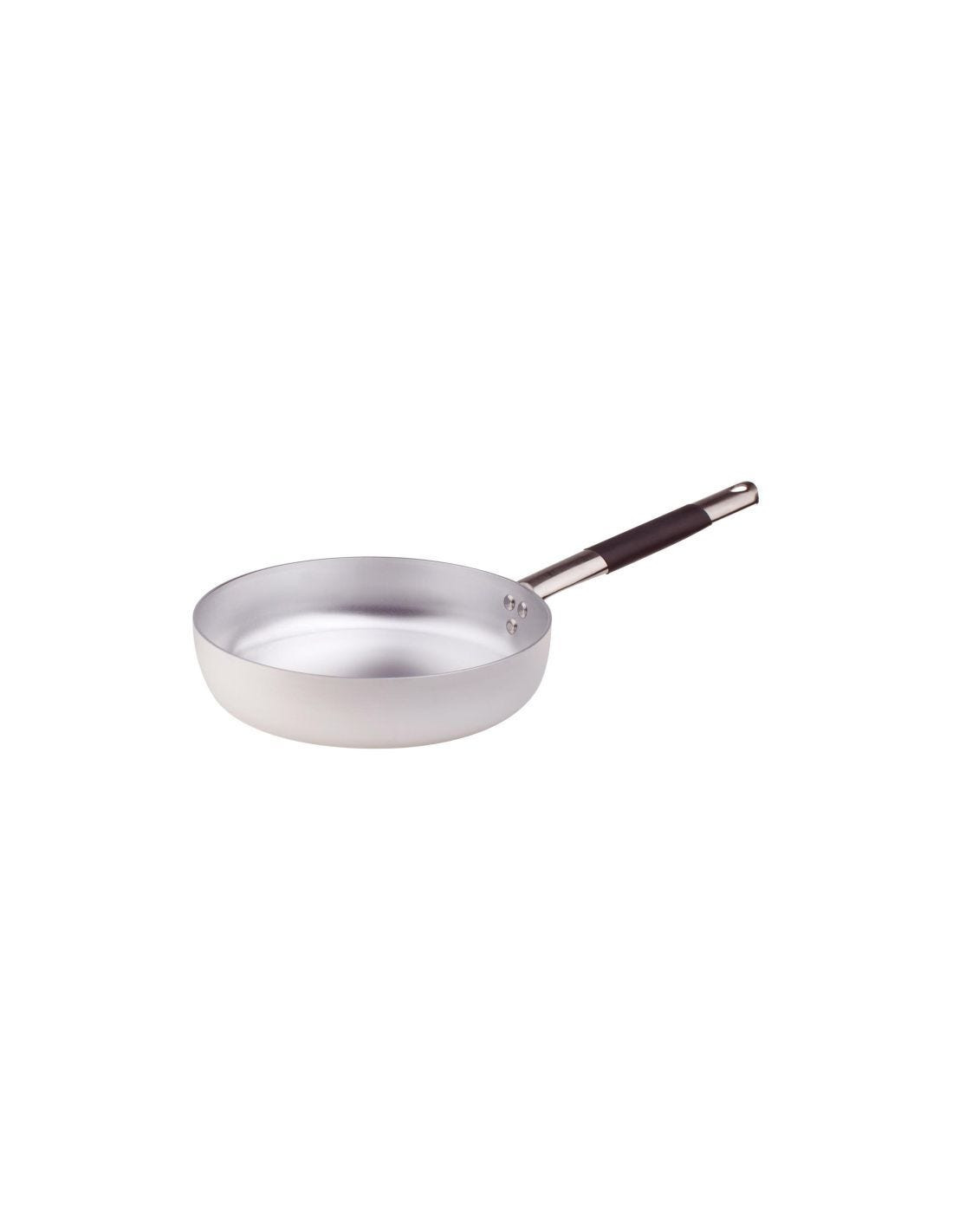Sartén recta de aluminio de 3 mm con mango frío, diámetro 34 cm