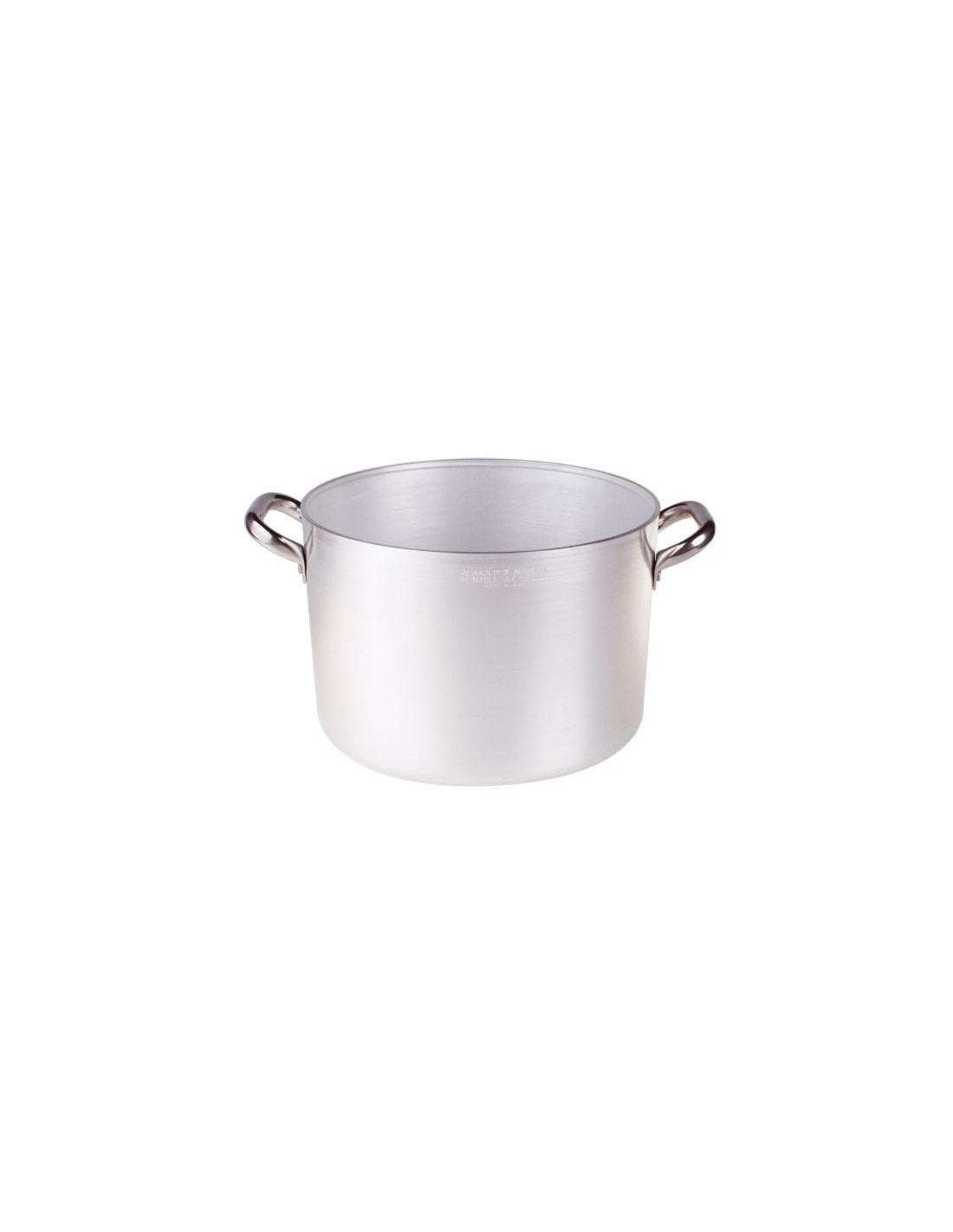 Cacerola muy alta de aluminio de 3mm con dos asas, diámetro 22cm