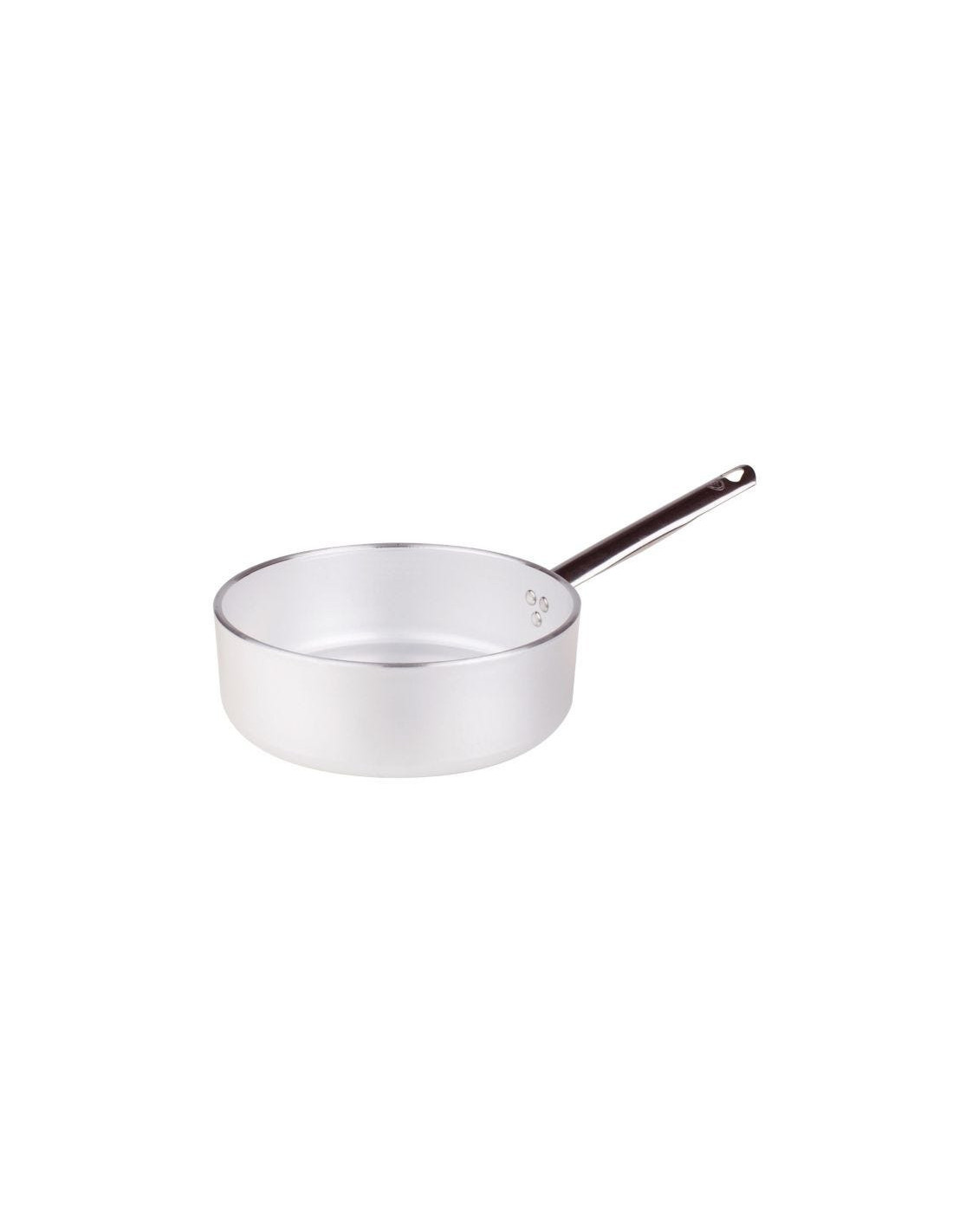 Cacerola baja radiante en aluminio de 5 mm con un mango, diámetro 20 cm