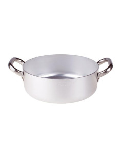 Cacerola baja de aluminio de 3mm con dos asas, diámetro 20cm