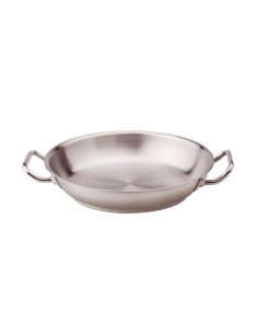 Sartén de acero inoxidable para inducción con dos asas, diámetro 24cm