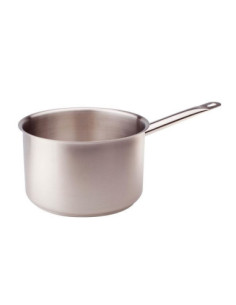Cacerola alta de acero inoxidable para inducción, un asa, diámetro 24cm