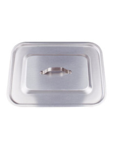 Tapa plana rectangular de aluminio de 3 mm para art. 150/151, diámetro 55x36cm