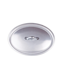 Tapa ovalada de aluminio de 3 mm con puente, diámetro 50 cm