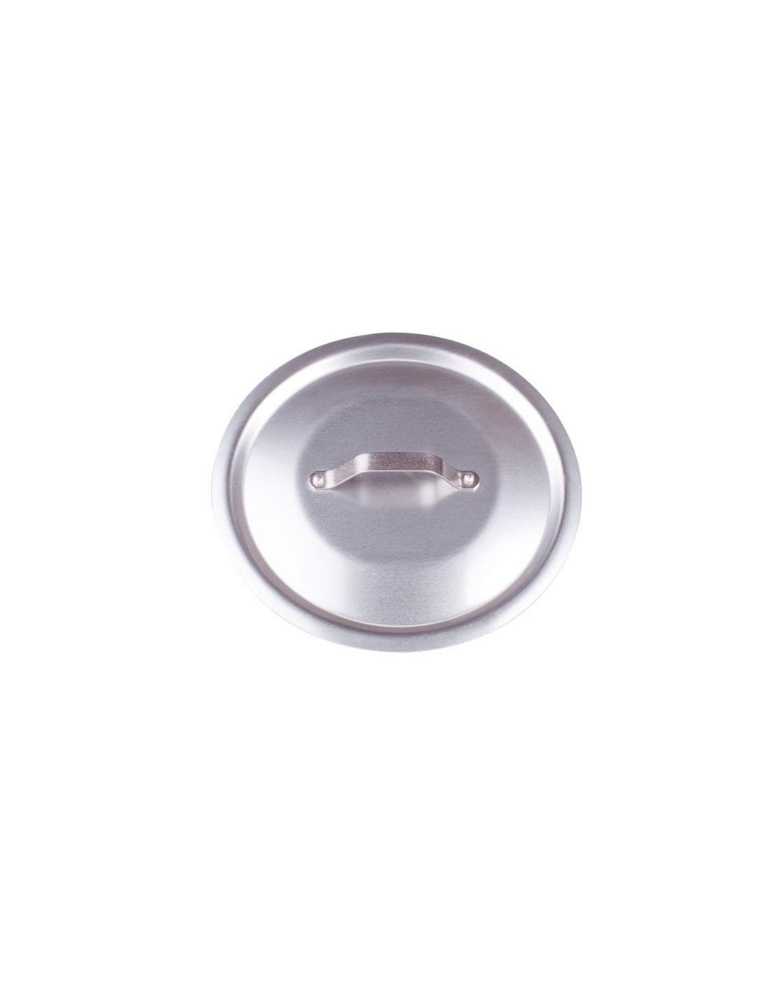 Tapa redonda resistente de aluminio de 3 mm con puente, diámetro 28 cm