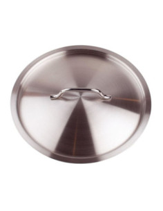 Tapa de acero inoxidable con puente, diámetro 20cm.