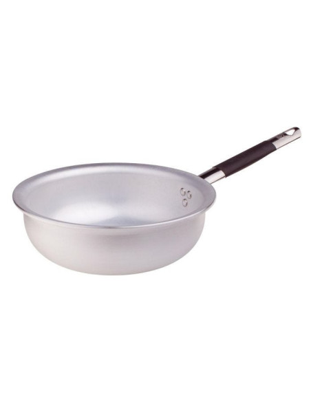 Sartén radiante mantecare para pasta y arroz en aluminio de 5 mm con mango cool, diámetro 28 cm