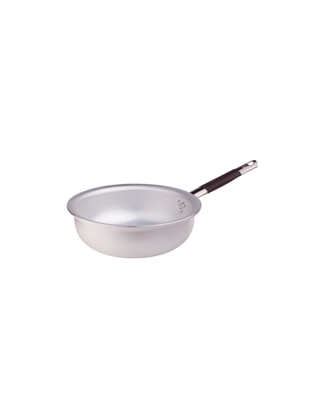 Sartén radiante mantecare para pasta y arroz en aluminio de 5 mm con mango cool, diámetro 28 cm