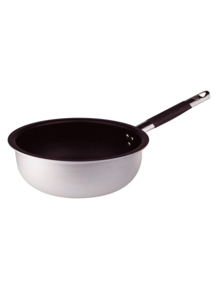 Sartén de aluminio antiadherente de 3 mm mantecare con mango cool, diámetro 36 cm