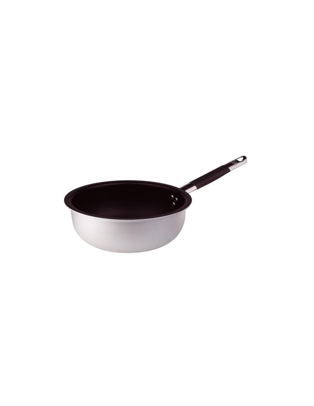 Sartén de aluminio antiadherente de 3 mm mantecare con mango cool, diámetro 36 cm