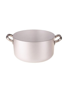 Cacerola de aluminio de 3 mm de espesor con dos asas, diámetro 32 cm