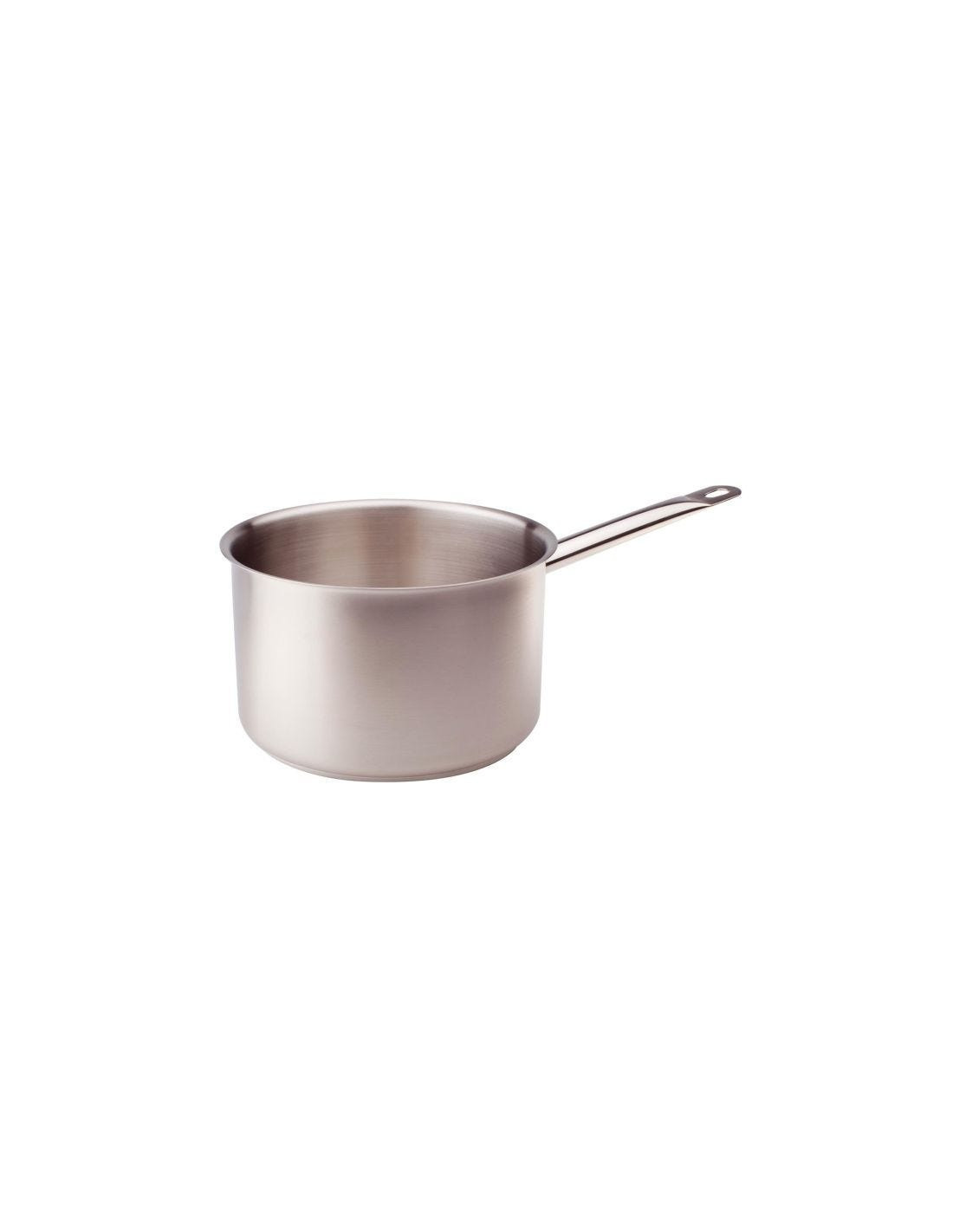 Cacerola alta de acero inoxidable para inducción, un asa, diámetro 28cm