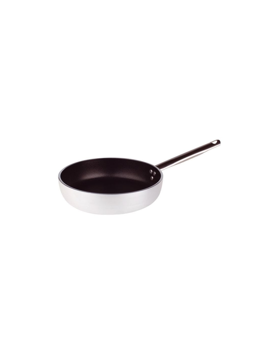 Sartén recta de aluminio antiadherente de 5 mm con mango, diámetro 28 cm