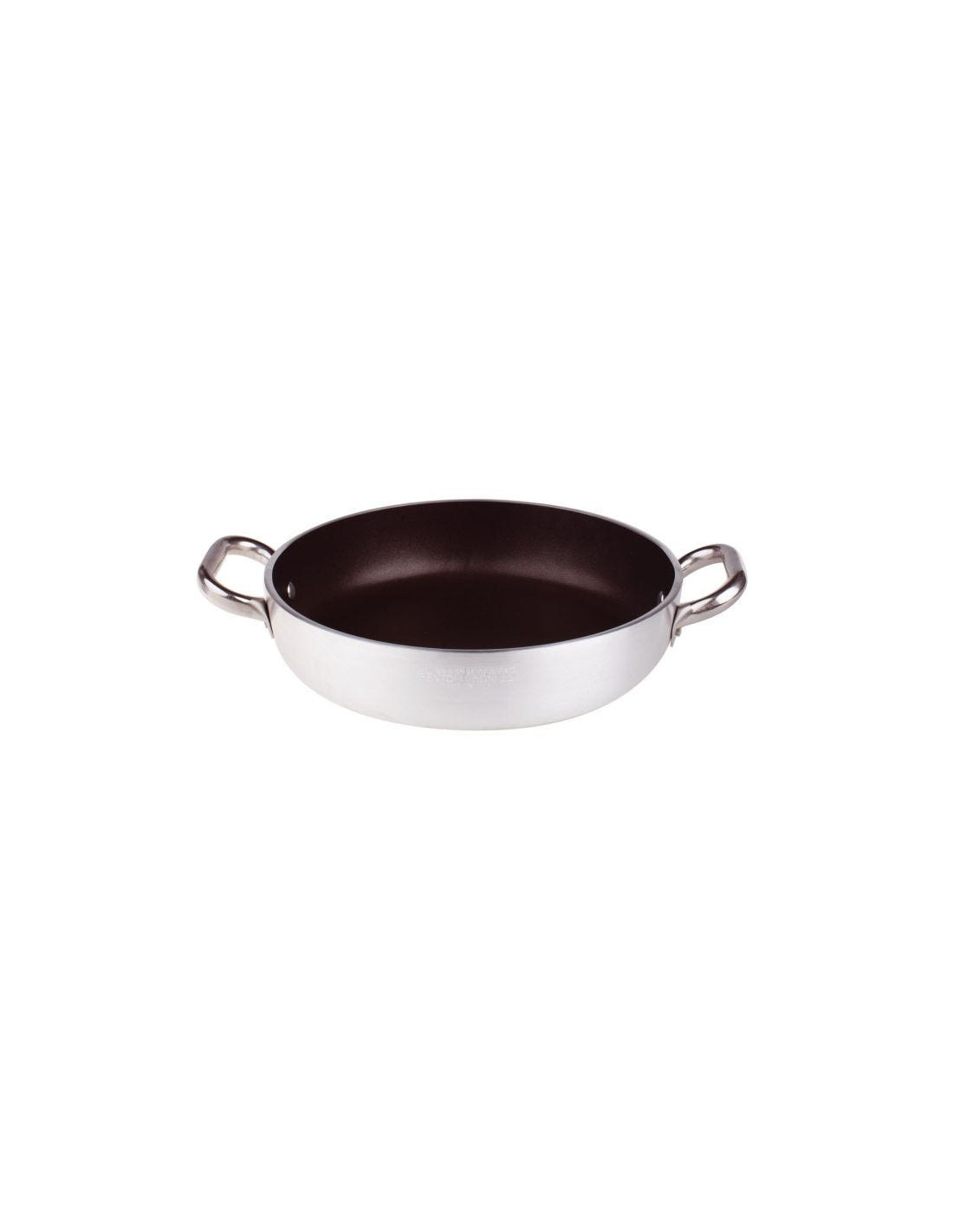 Sartén de aluminio antiadherente de 5 mm, dos asas, diámetro 28 cm
