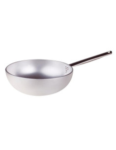 Wok radiante con fondo acampanado de 5 mm en aluminio, diámetro 32 cm