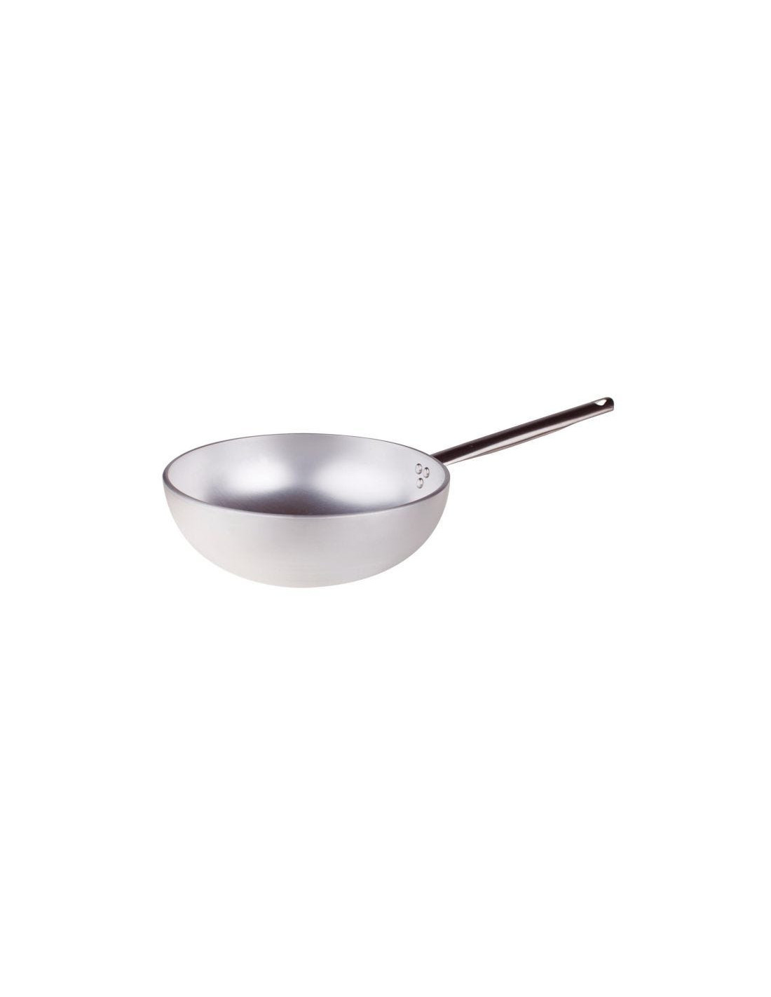 Wok radiante con fondo acampanado de 5 mm en aluminio, diámetro 32 cm