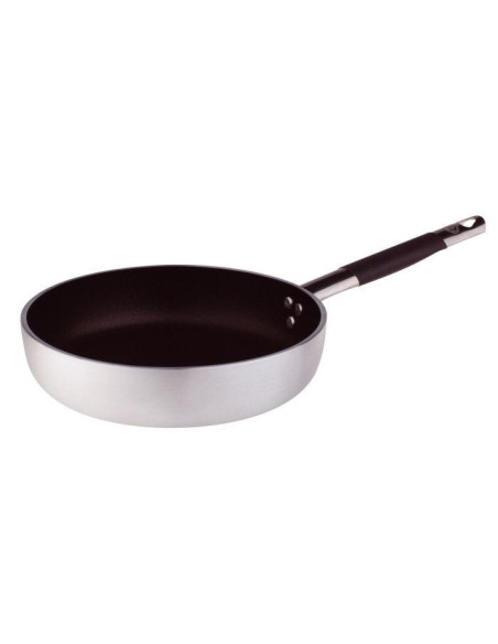 Sartén recta de aluminio antiadherente de 5 mm con mango frío, diámetro 36 cm