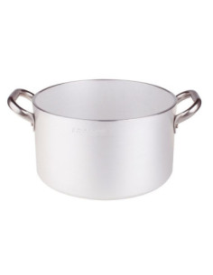 Cacerola alta radiante en aluminio de 5mm con dos asas, diámetro 28cm