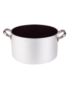 Cacerola de aluminio antiadherente de 5 mm, dos asas, diámetro 24 cm