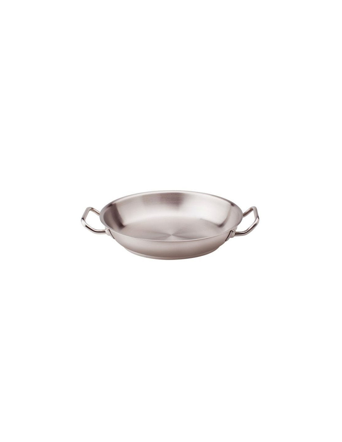 Sartén de acero inoxidable para inducción con dos asas, diámetro 36cm