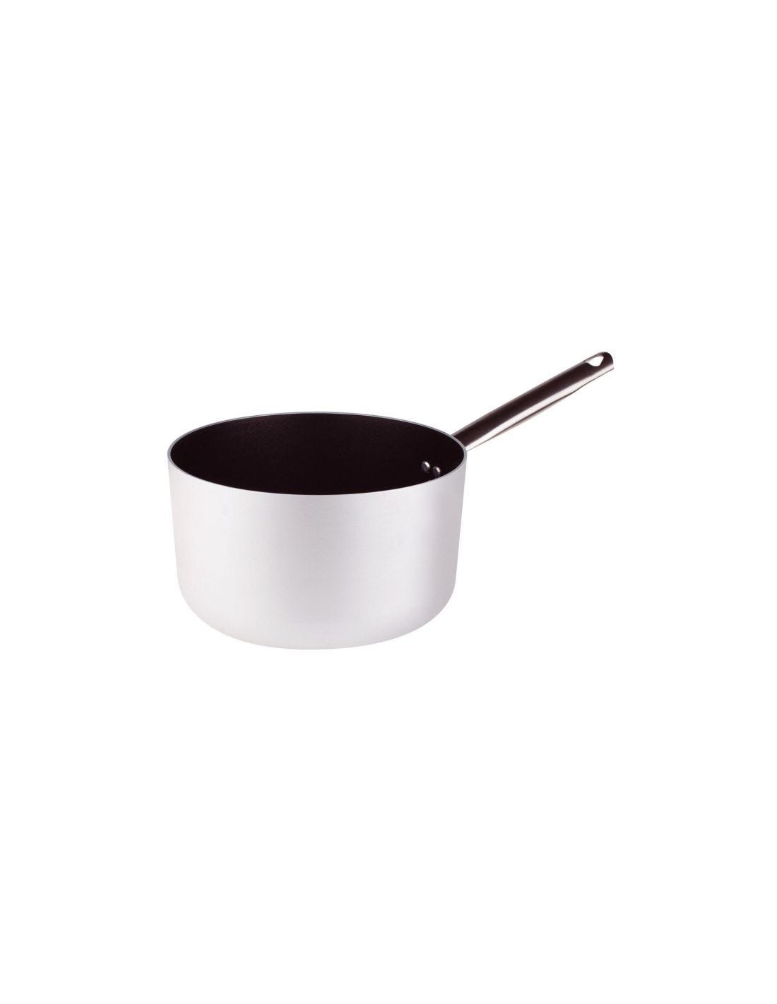Cacerola de aluminio antiadherente de 3 mm con un asa, diámetro 28 cm