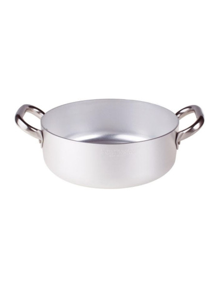 Cacerola baja de aluminio de 3mm con dos asas, diámetro 50cm
