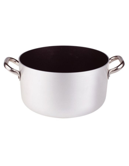 Cacerola de aluminio antiadherente de 3 mm, dos asas, diámetro 40 cm