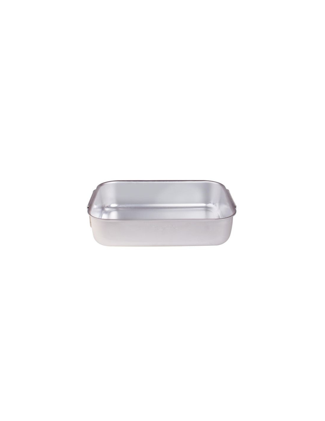 Asador rectangular pesado de aluminio de 3 mm con esquinas redondeadas, tamaño 70 x 45 cm