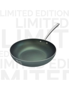 Sartén alta AlGreen 1907 para inducción, de aluminio antiadherente de 3 mm, con un solo mango, diámetro 28 cm