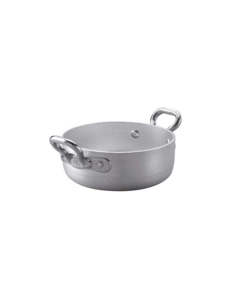 Cacerola baja de aluminio de 1932, 2 asas, diámetro 14 cm.