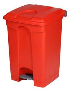 Probbax SO-1245-RED: Contenedor con Pedal 45 L