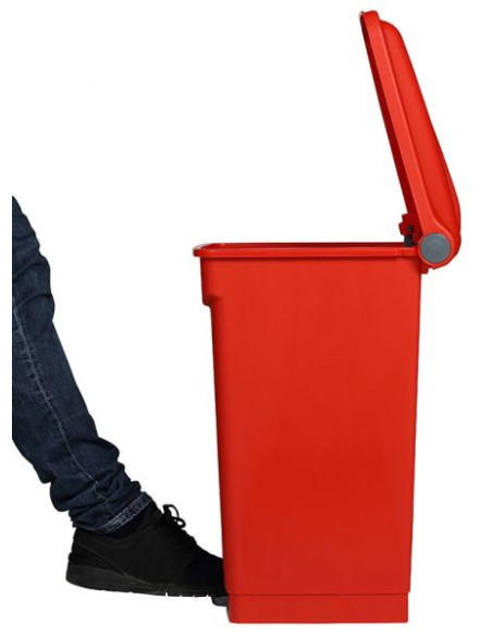 Probbax SO-1245-RED: Contenedor con Pedal 45 L