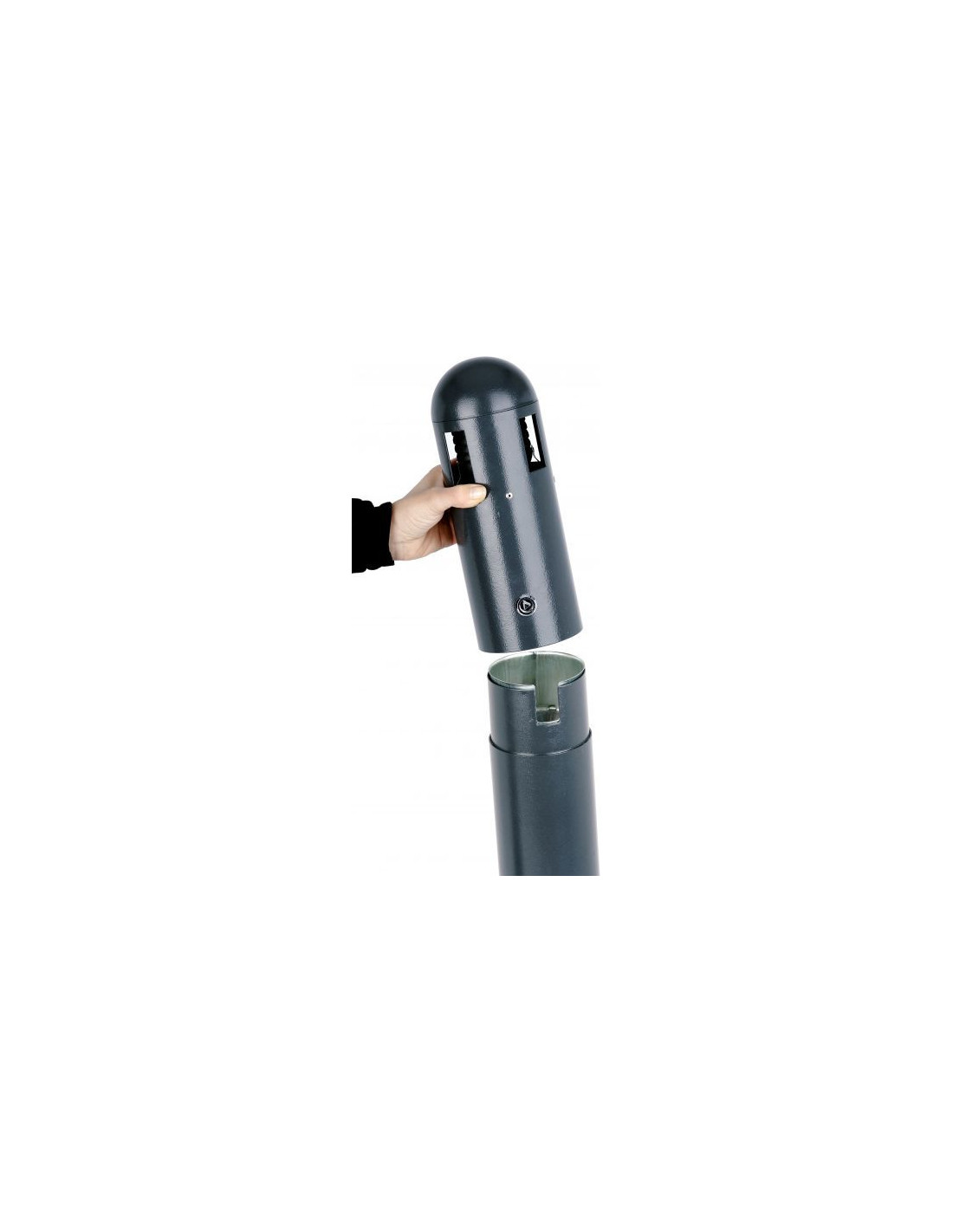 Probbax AT-0292-DGRY: Cenicero Tubular Exterior 3 L