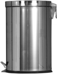 Probbax SO-6012-MSSTL: Papelera Pedal 12 L Pack 2