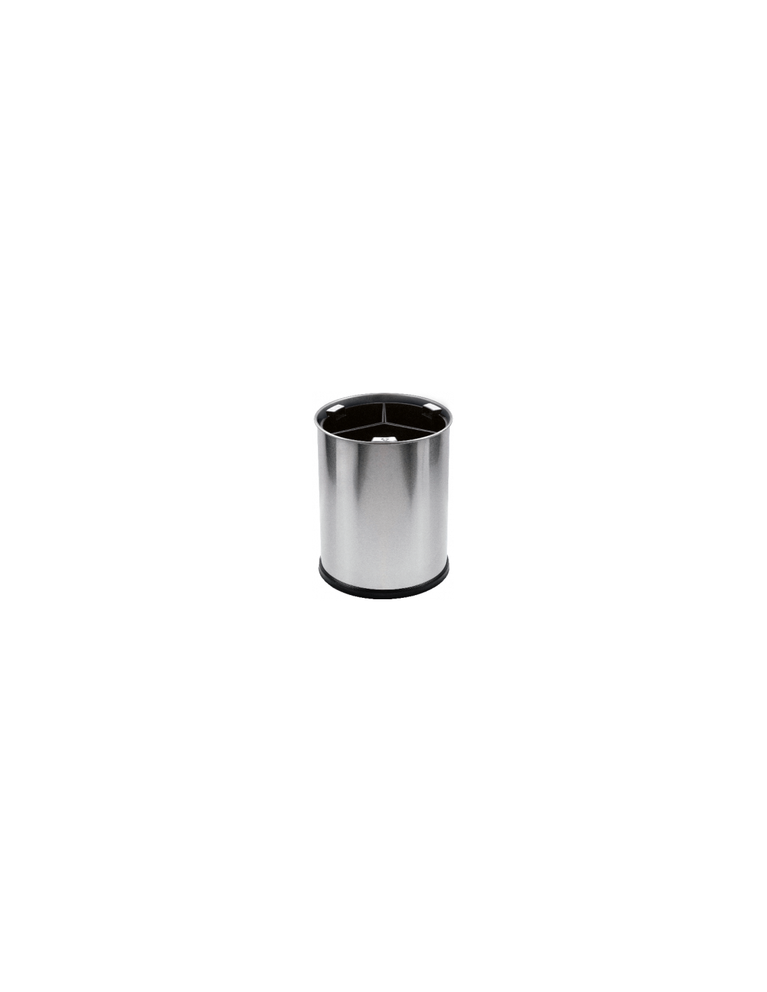 Probbax WB-1261-SSSTL: Papelera Reciclaje 3 Compart. 40 L