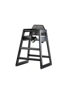 TABLECRAFT - 61EU - Cadeira alta infantil de madeira - Preto | S