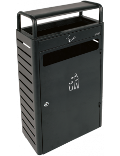 Probbax Contenedor de 43L / 5,9L con cenicero