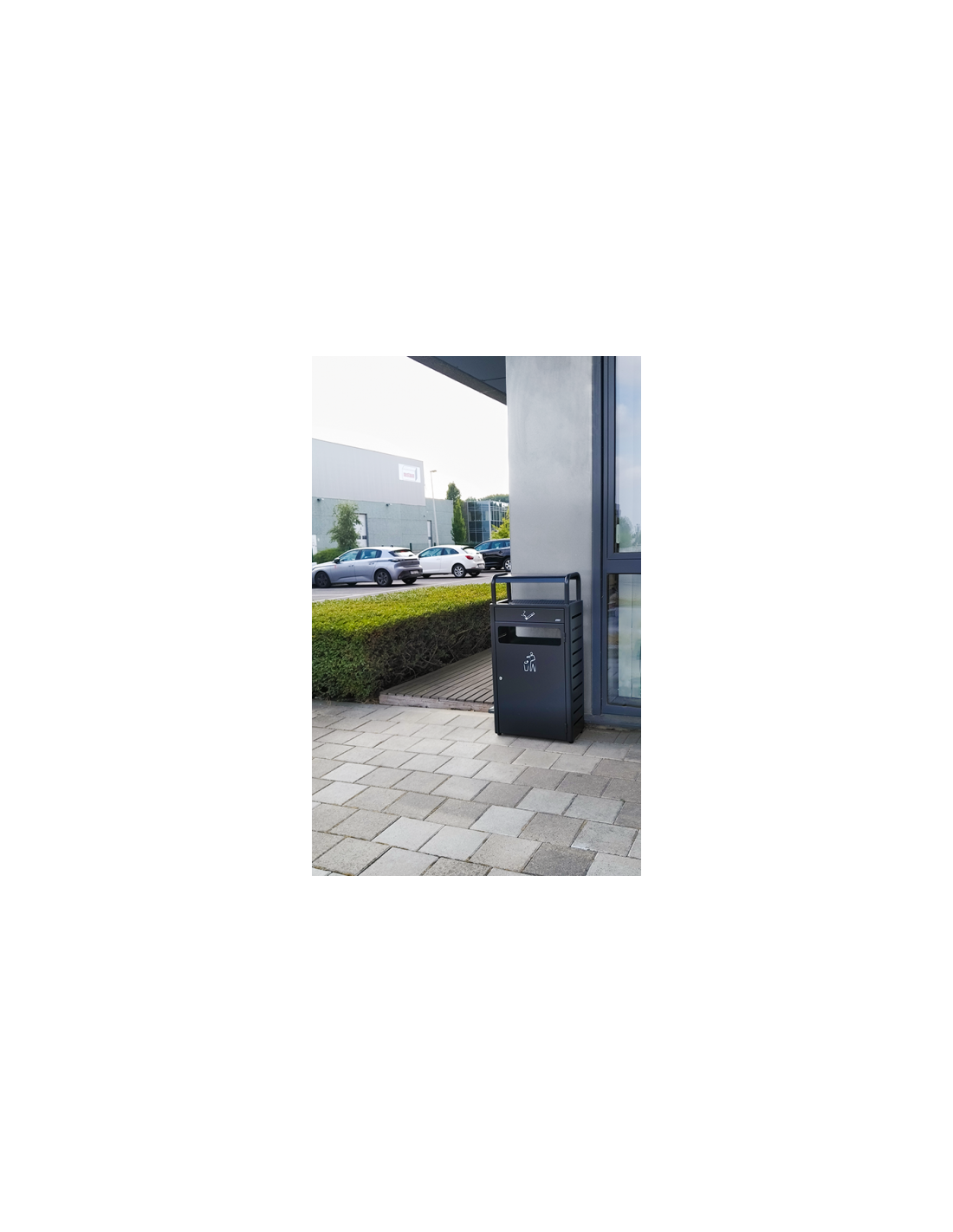 Probbax Contenedor de 43L / 5,9L con cenicero