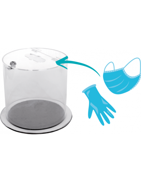 Probbax Contenedor transparente 12L