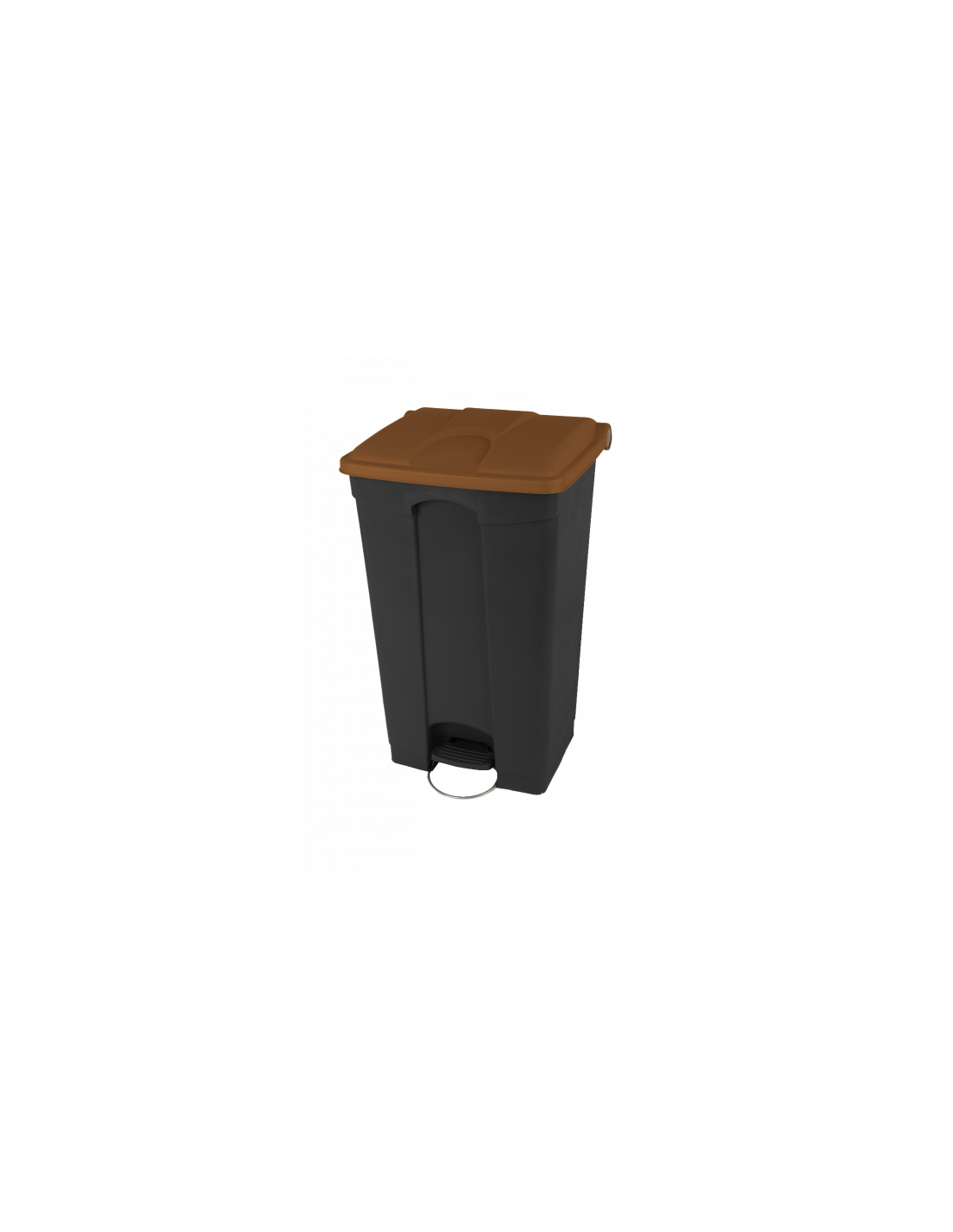 Probbax Contenedor de 90L más del 50% reciclado tapa marrón