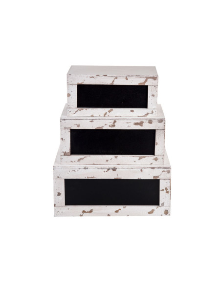 TABLECRAFT - RCBCRATE2 - SET de 3 CAJAS - ELEVADORES - Blanco de