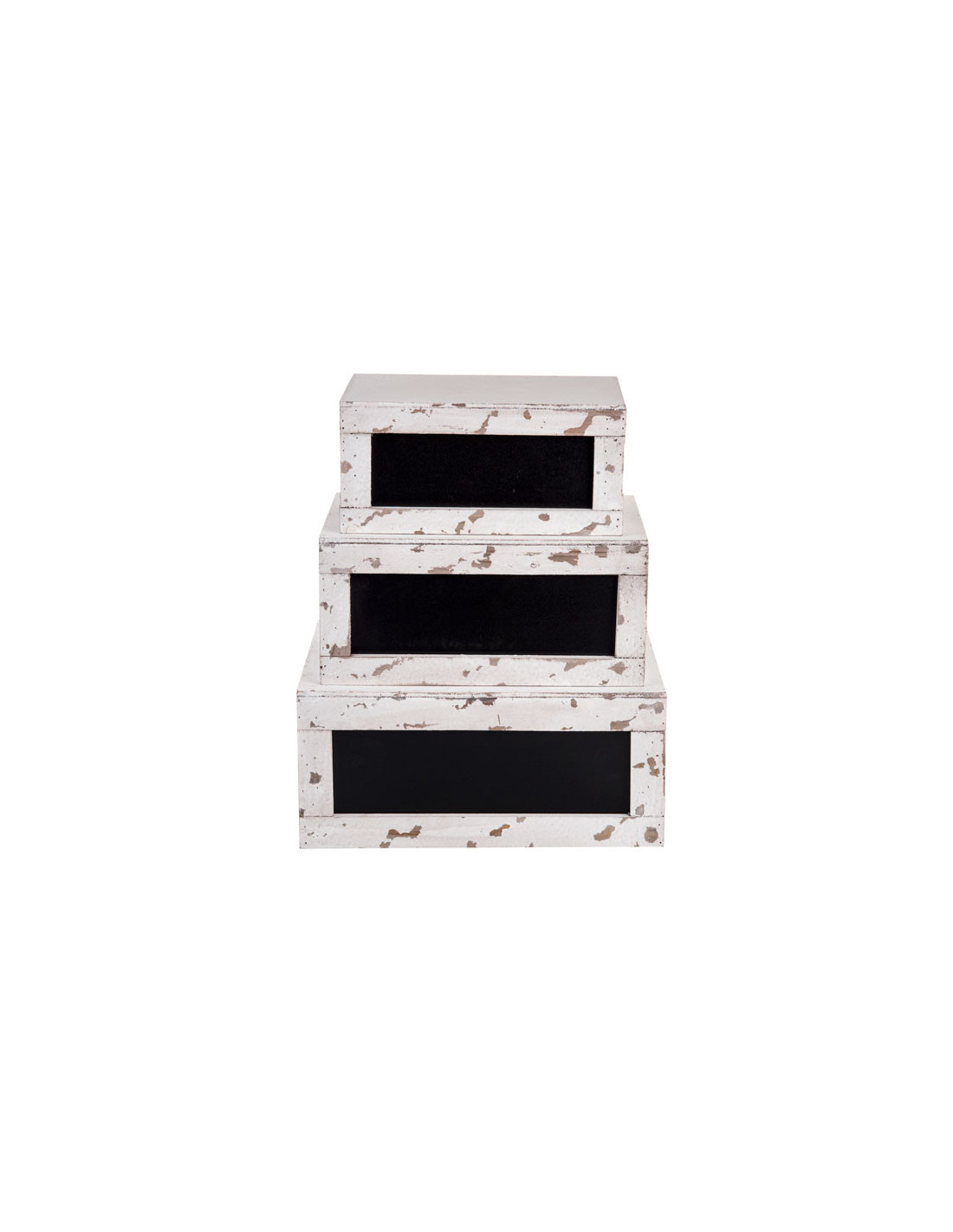TABLECRAFT - RCBCRATE2 - SET de 3 CAJAS - ELEVADORES - Blanco de